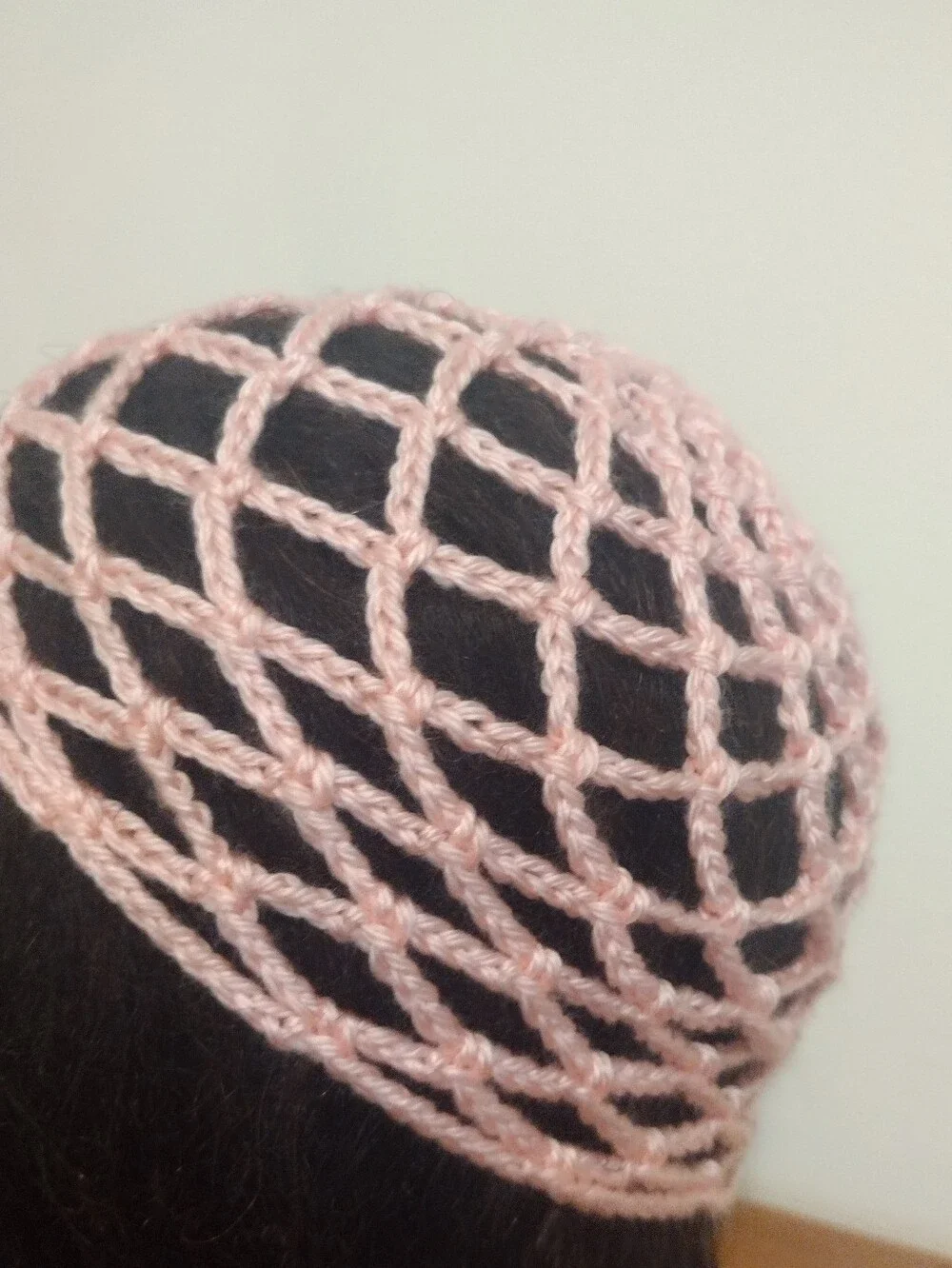Handmade Crochet Decorative Mesh Hat/ Headpiece